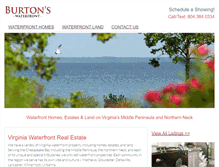 Tablet Screenshot of burtonswaterfront.com